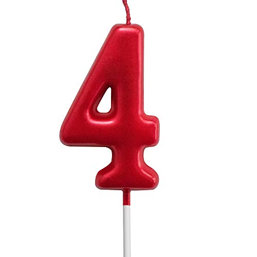 Red Birthday Candles 6 Candle 6th Six Years Cake Bady Roman Numberal Cool Number Candle No 60 61 62 63 64 65 66 67 68 69