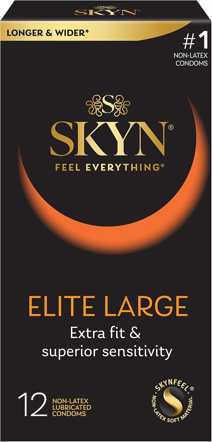 Trojan Magnum XL Large 12 Count Condoms and SKYN Elite Large 12 Count Non-Latex Condoms