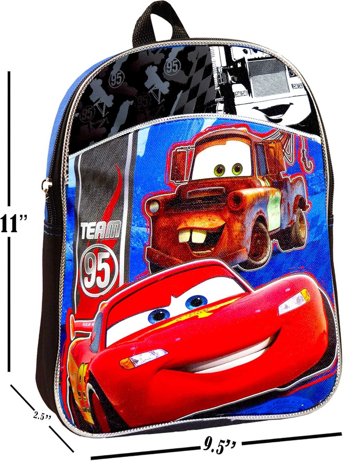 Disney Cars Mini Toddler Preschool Backpack (11) (Disney Pixar Cars School Supplies Bundle)