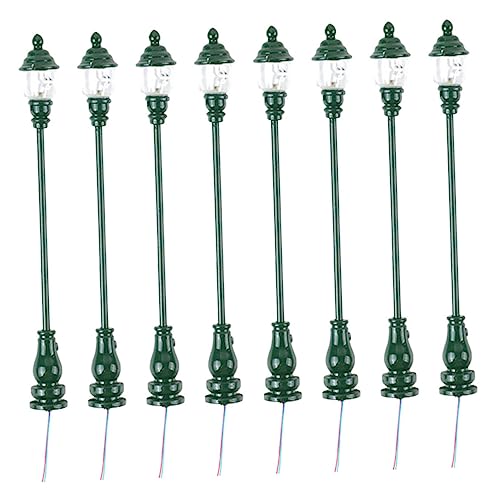 Uonlytech 8pcs Model Garden Light Toys Outdoor Decoration Miniature Dollhouse O Gauge Train Accessories Miniature Lamps for Nativity Ornaments Lamp Models Mini Lamp Statue Street