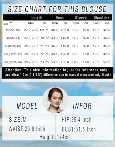 Minibee Women's 3/4 Sleeve Cotton Linen Jacquard Blouses Top T-Shirt