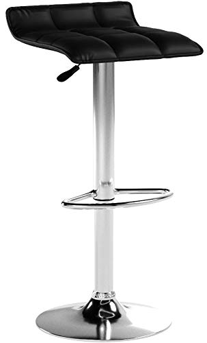 Safavieh Home Collection Lamita Black Adjustable Swivel Gas Lift 22.4-30.9-inch Bar Stool