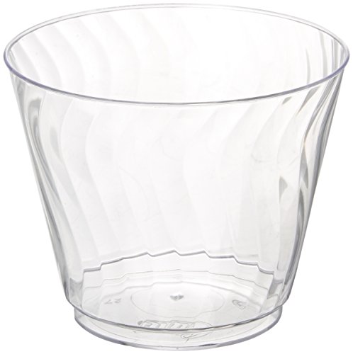 Chinet 782195849663 CT 9 OZ Cut Crystal Plastic Cold Cups, 100 Count (Pack of 1)