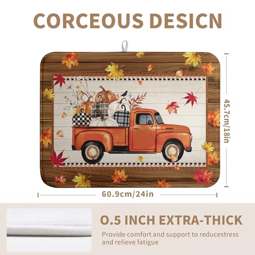 Marble Dish Drying Mat for Kitchen Counter 16x18 Inch Grey Gold Marble Fluid Drying Dish Pad Stone Print Microfiber Dish Drainer Rack Mats Absorbent Fast Dry Kitchen Accessories