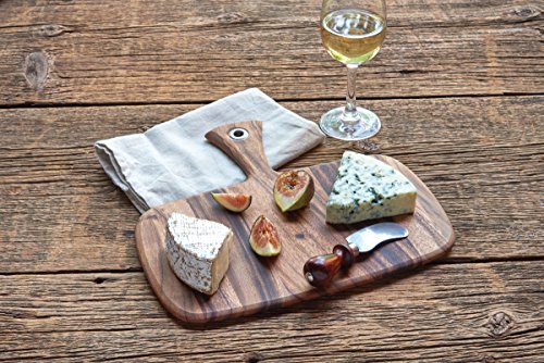 Ironwood Gourmet Round Provencale Paddle Round, Acacia Wood 0.5 x 12 x 16 inches