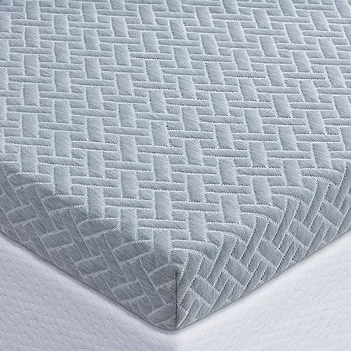 BedStory Memory Foam Mattress Topper Queen Size - 4 Inch Premium Soft Gel Memory Foam Topper - Bed Toppers with Removable Cover, CertiPUR-US Certified