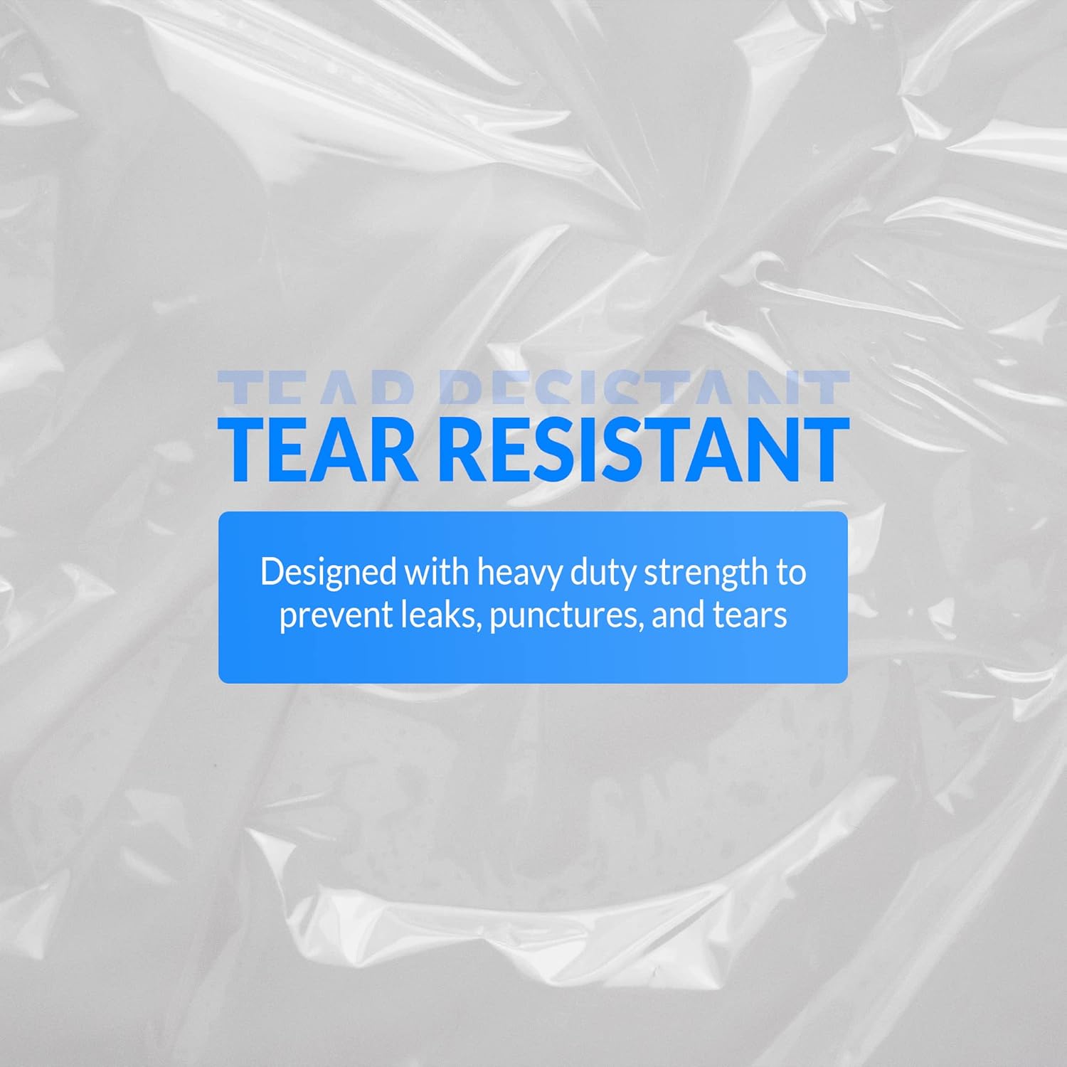 Reli. SuperValue 40-45 Gallon Trash Bags | 50 Count | Made in USA | Heavy Duty | Clear Multi-Use Garbage Bags