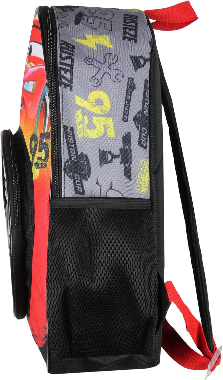 Disney Cars Lightning McQueen Backpack 3D Tire Pocket Travel School Backpack