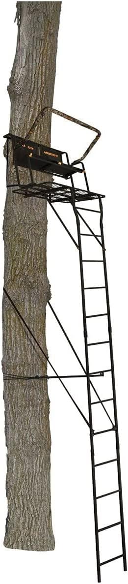 Muddy Partner 2-Man Ladderstand, Black, One Size