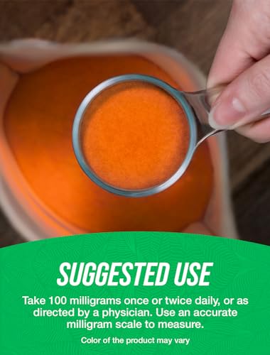 BulkSupplements.com Zeaxanthin Powder - Zeaxanthin Supplements, from Marigold Flower Extract - Gluten Free, 100mg (Zeaxanthin 5mg) per Serving, 500g (1.1 lbs) (Pack of 1)