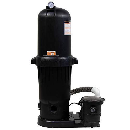 Doheny's Harris ProForce Deluxe Cartridge Filter Systems For Above Ground Pools (150 Sq. Ft. w/ 1 HP Pump)
