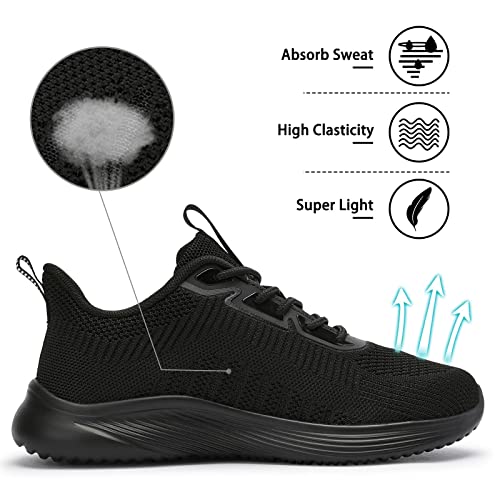 Lamincoa Womens Walking Shoes Lace Up Tennis Lightweight Breathable Mesh Running Shoes Casual Memory Foam Sneakers