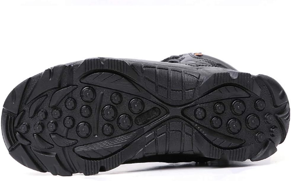 Mens Military Combat Tactical Boots Adult Mountain Boots High Leather Boot Waterproof Desert Jungle Recon Boots,Black-41