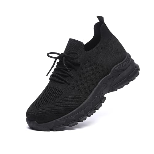 Bernal Sneakers for Women Work Tennis Shoes Fashion Soft Lightweight Mesh Breathable Non Slip Lace-UP Walking Shopping Shoes