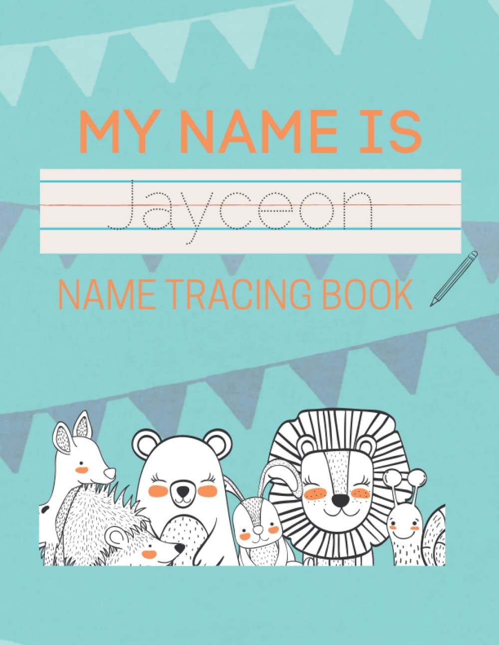Jayceon Name Tracing Book: 50 Pages of custom name tracing. Learn to write your name with this personalized name tracing book for kids. Pre-K and Kindergarten practice workbook.