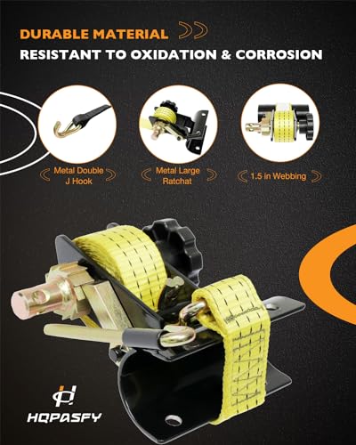 Ladder Rack Ratchet Straps, W/J-Hook (2PCS), 2