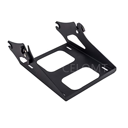 Detachable Two Up Tour Pak Pack Mounting Luggage Rack Fit Harley Touring Electra Glide Road King Street Glide Road Glide 2014-2020 (Black)