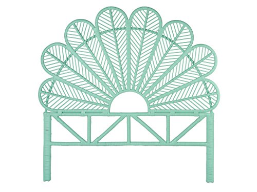 KOUBOO Petal Rattan Twin Headboard, Bedroom, Bedroom Furniture, Headboard, Twin Size, Tropical Decor, Bohemian Decor, Natural