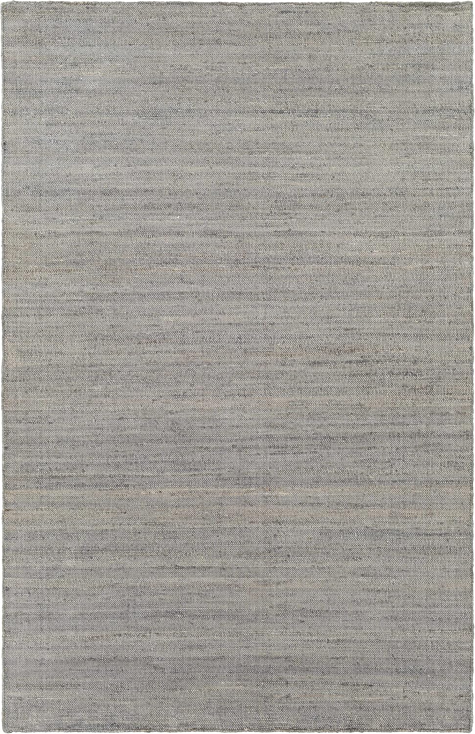 Hauteloom Chermside Natural Fiber Jute Living Room, Bedroom Area Rug - Sea Grass, Rattan Solid Carpet - Gray - 5' x 7'6