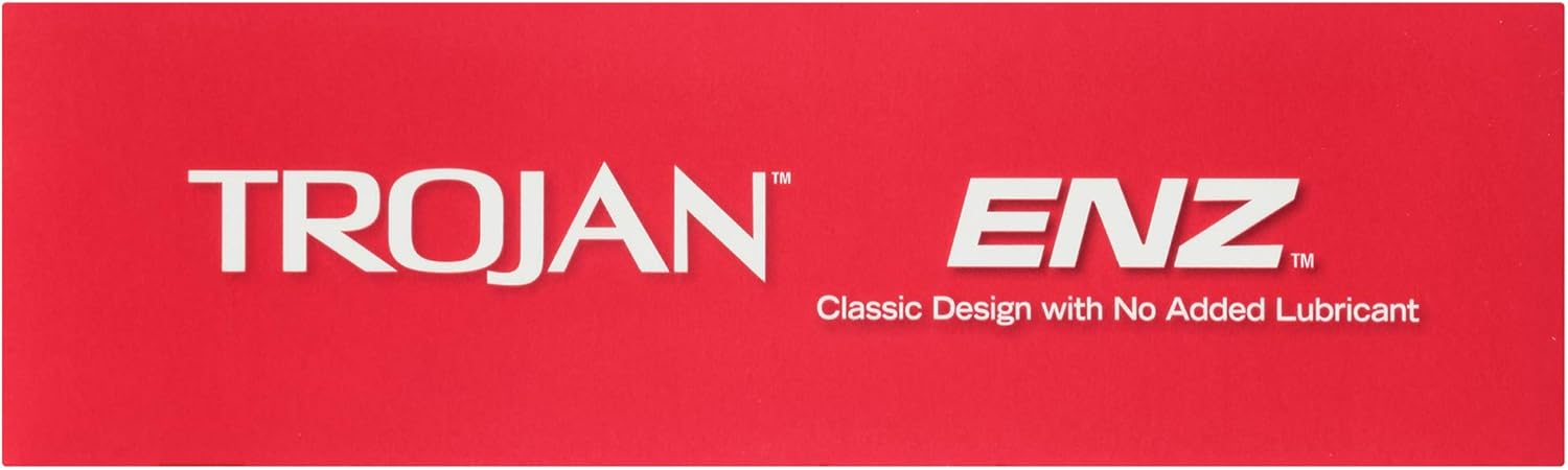Trojan ENZ Natural Latex Non-Lubricated Condoms - 12 Count