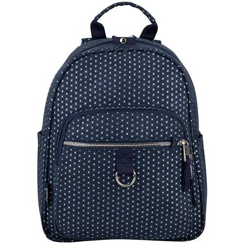 FUEL Women's Casual Mini Biking Backpack Active Travel Daypack Small Purse with Multiple Pockets, Black