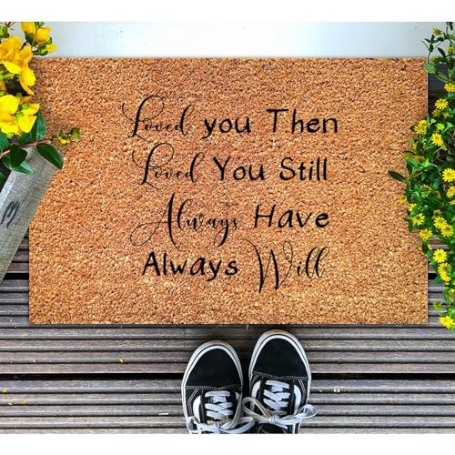 My Command is This Love Each Other Coir Mat Family Prayer Rectangular Door Mats Farmhouse Thick Durable Non Slip Mat for Front Outdoor Indoor Home Entrance 16x24in