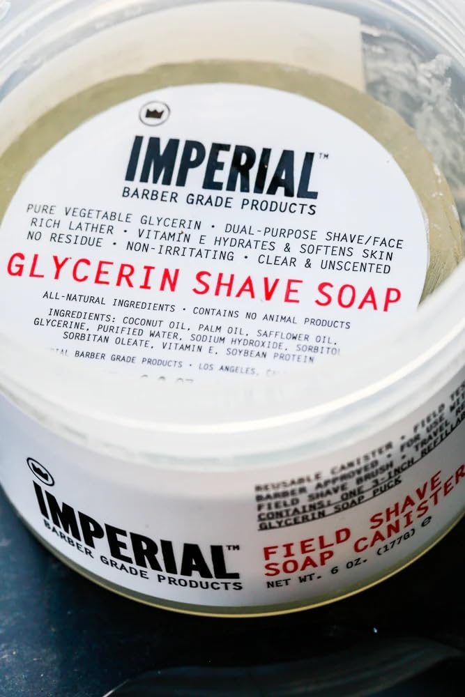 Imperial Barber Field Shave Soap Canister, 6.2 oz