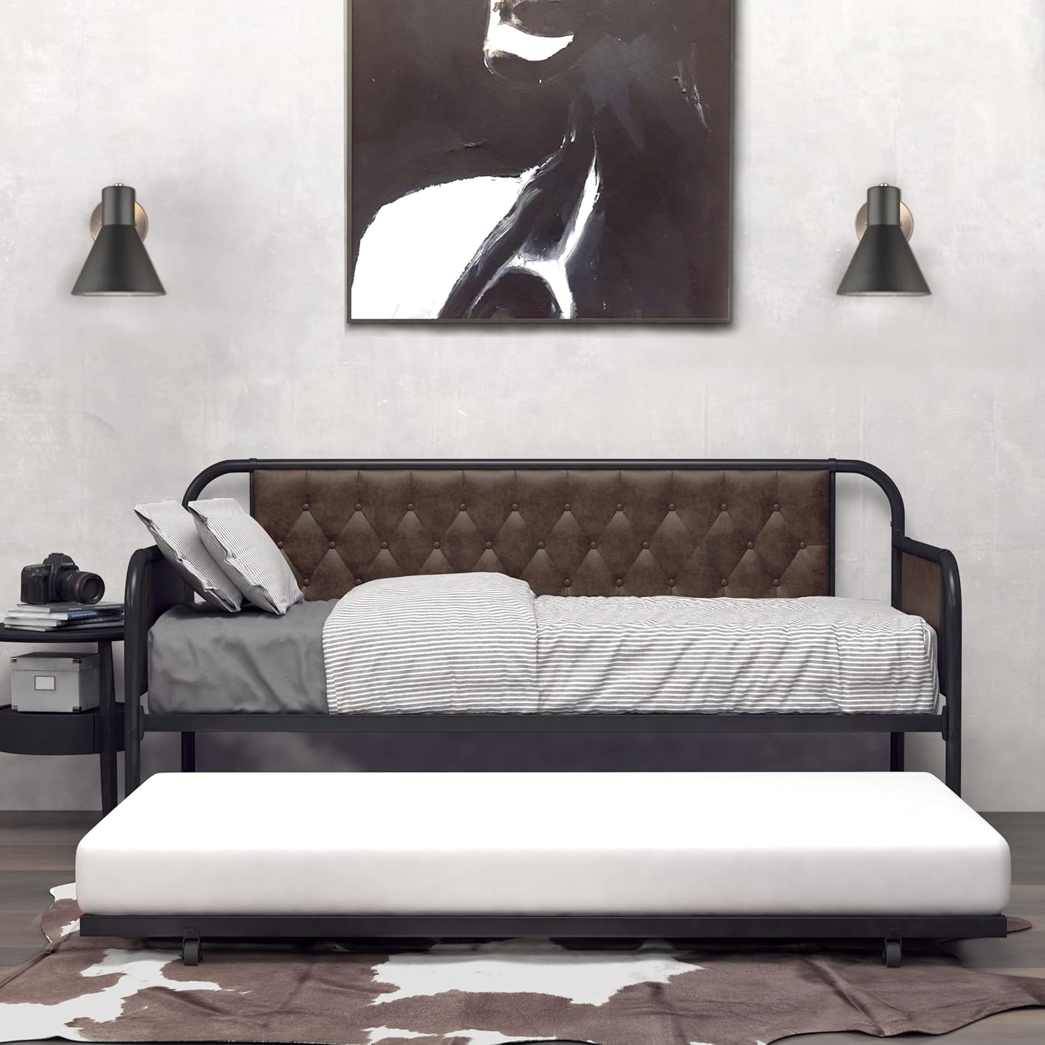 Hillsdale Trundle Jaywick Daybed, Twin, Black