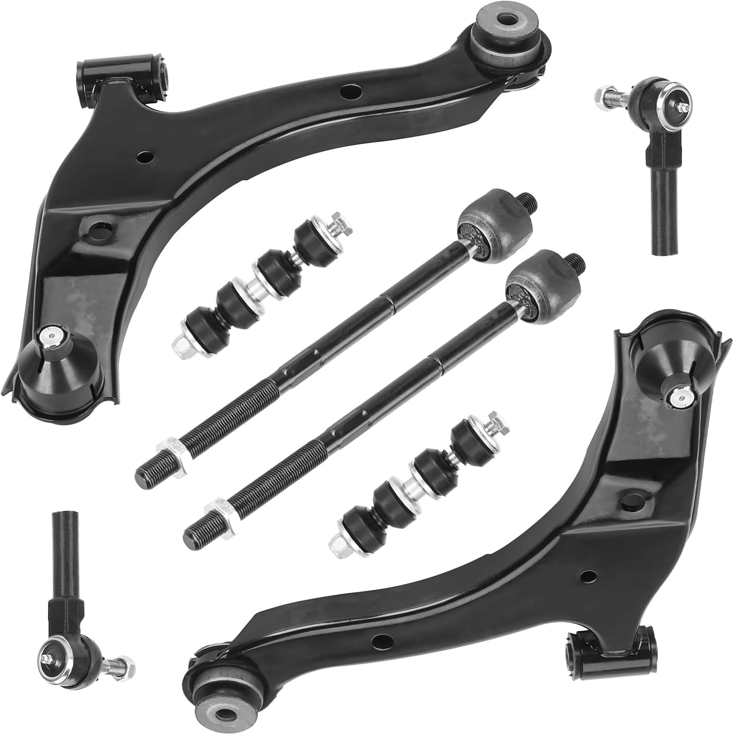 Front Lower Control Arm w/Ball Joint Suspension Kit Fit for 2000-2005 Dodge Neon 2000 2001 Plymouth Neon 2003 2004 2005 Dodge SX 2.0 8pc Set
