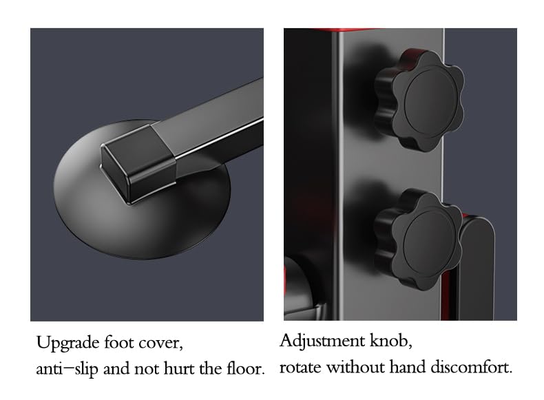 Power Tower Dip Station Pull Up Bar - Multi-Purpose Home Gym Equipment with Adjustable Height and Non-Slip Foot Pads - 330lbs Capacity
