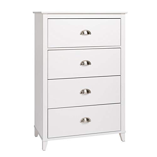 Prepac Yaletown 4-Drawer Chest, White