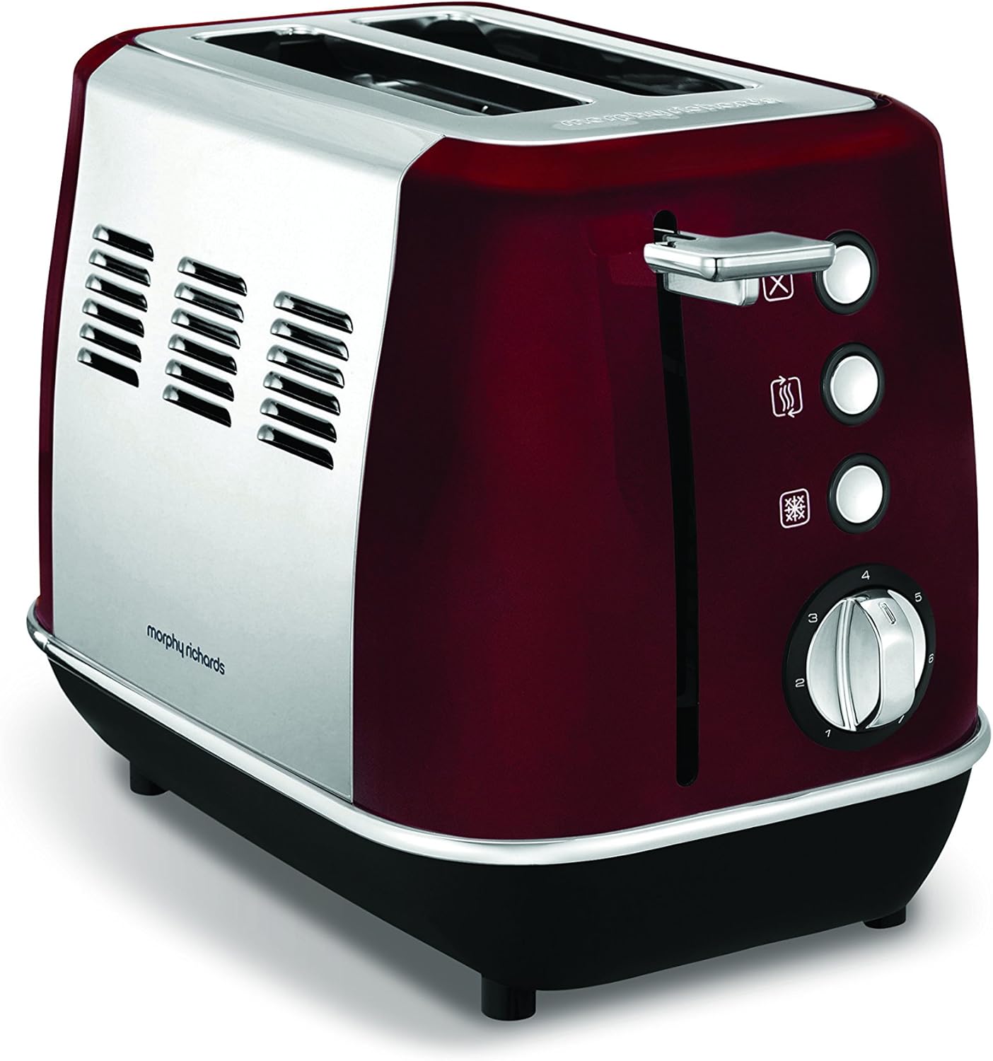 Morphy Richards Evoke 2 Slice Toaster 224408 Red Two Slice Toaster Stainless Steel Red Toaster 850 watts