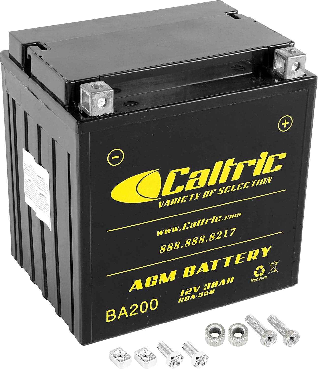 Caltric AGM Battery Compatible with Polaris Diesel 445 1999 2000 2001 2002 2003 12V / 30 AH/CCA 350