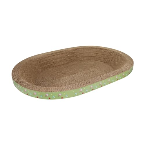 Cat Scratcher, Cat Scratching Bed Play Rest Exercise Interactive Toy Cat Scratch Pad Bowl Cardboard Lounge Bed for Kitten, 43cmx28cmx8cm