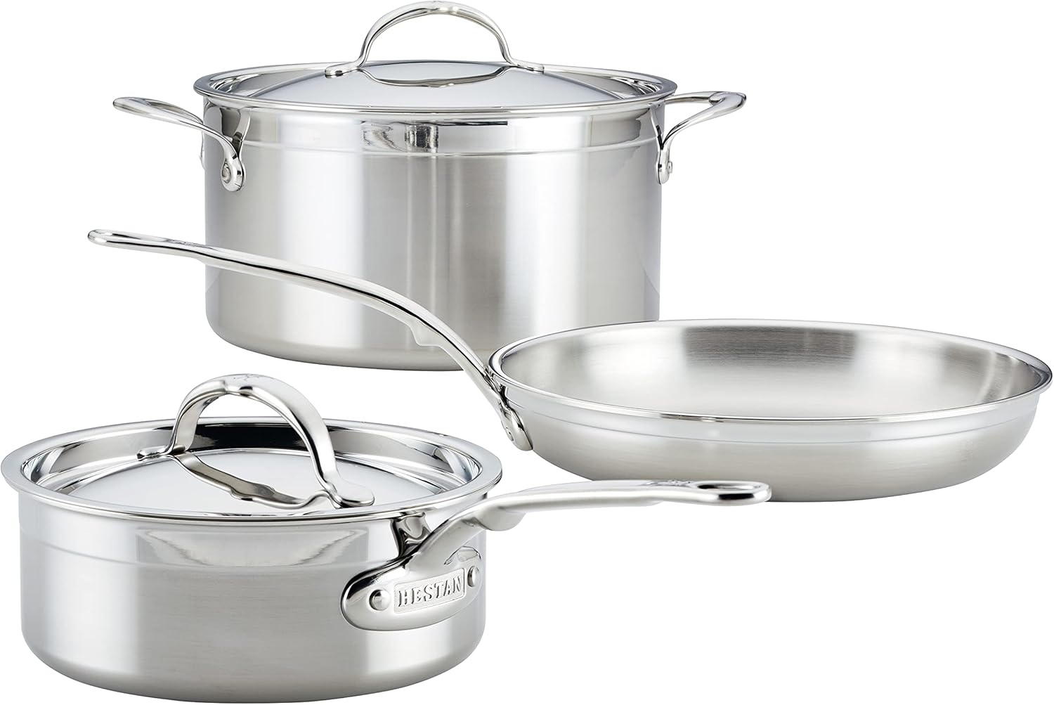 Hestan - ProBond Collection - Professional Clad Stainless Steel 5-Piece Ultimate Cookware Set