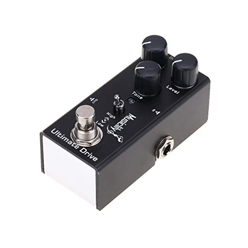 Musiclily Basic Mini Electric Guitar Effect Pedal DC 9V Adapter Powered True Bypass, Ultimate Drive