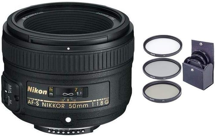 Nikon 50mm f/1.8G AF-S NIKKOR Lens with ProOptic 58mm Filter Kit