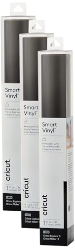 Cricut Smart Permanent Vinyl (13in x 12ft, Shimmer Black) for Explore and Maker 3 - Matless cutting for long cuts up to 12ft