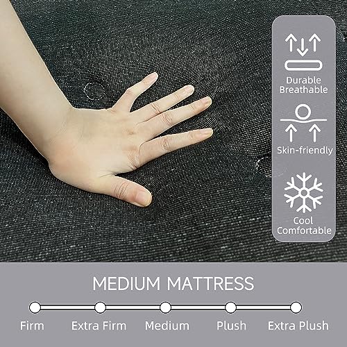 Twin Mattress,14 Inch Twin Size Mattress in a Box with Independent Pocket Spring,Memory Foam Hybrid Mattress,Pressure Reliving,Medium Firm,CertiPUR-US Certified
