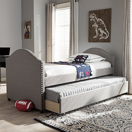 Baxton Studio 424-7301-AMZ Daybed, Twin, Grey