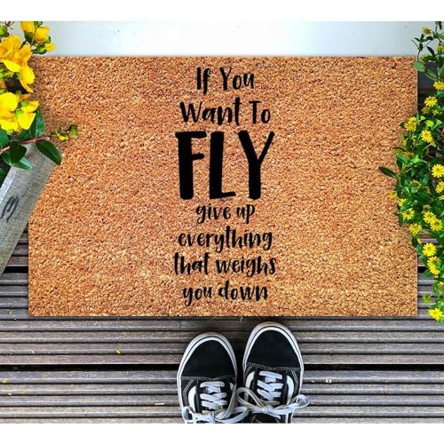 As for Me and My House We Will Serve The Lord Coir Mat Family Love Door Mats Rustic Thick Durable Non Slip Mat for Front Porch Entrance Home Entryway 24x36in