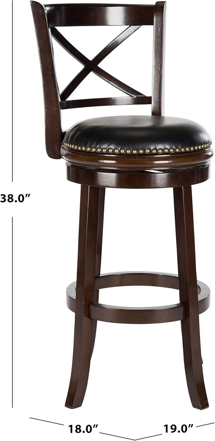 Safavieh Home Collection Butler Cappuccino 29-inch Bar Stool