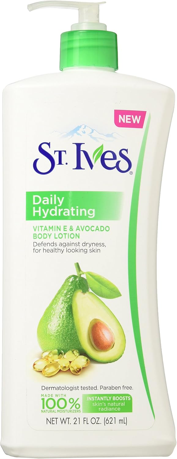 St. Ives Daily Hydrating Body Lotion Vitamin E 21 oz (Pack of 2)
