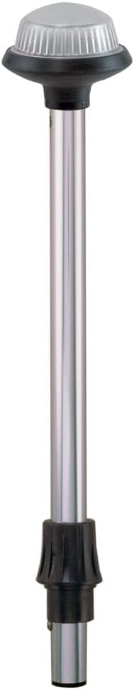 Perko 1460DP6CHR Coastal-Series Reduced Glare White All-Round Navigation Pole Light - 48