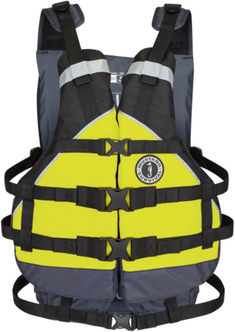 mti Mustang Canyon V Foam Vest - Universal Youth - Yellow/Black [MV9070-124-0-253]