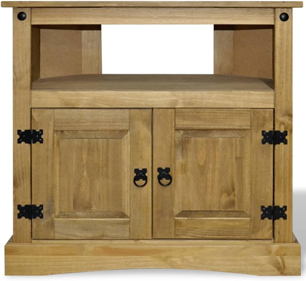 Console Table,Entryway Table with Storage,Console Table with Drawers,with 1 Cabinet and 1 Compartment,for Living Room, Hallway, Foyer, Kitchen, Mexican Pine Corona Range 31.5