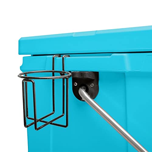 iROCKER 25L Roto-Molded Cooler, Heavy Duty Ice Box Equipped with Quick Drain Water Release Valve, 18
