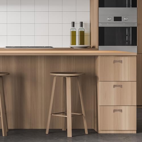 uxcell 2Pcs Wood Drawer Pulls Handles with Screws Set 96mm/3.78