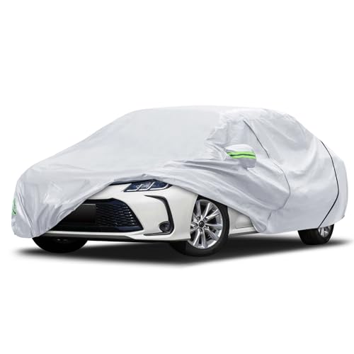 Car Cab Cover for Jeep Gladiator 2020-2023, Jeep Wrangler Covers 4 Door Waterproof with Driver Door Zipper Windproof Straps All Weather Snow Rain UV Protection