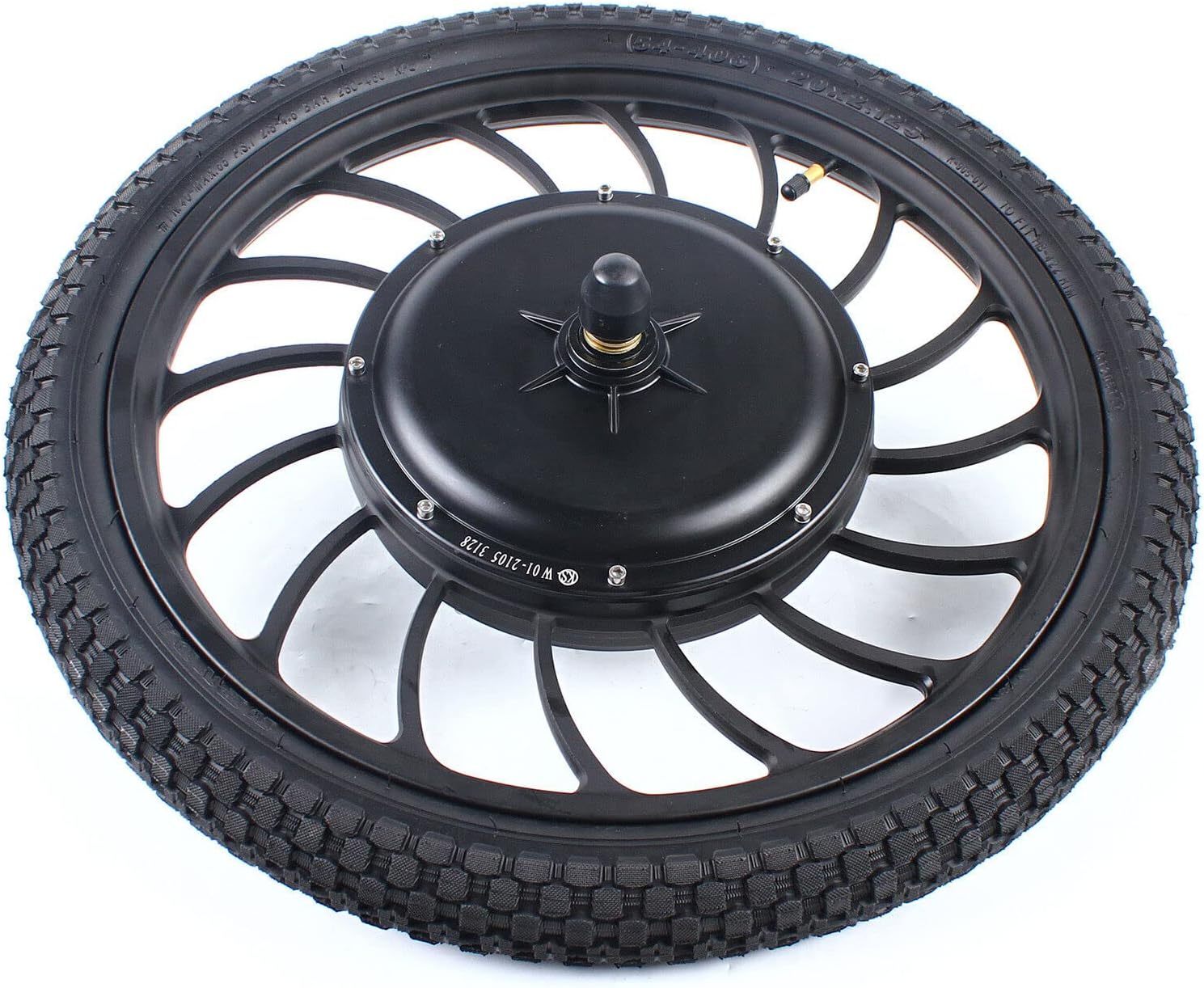 Electric Bicycle Motor Kit, Bike Motor Kit Front/Rear Wheel, E-Bike Brushless Gearless Motor 48V 1000W/ 36V 250W Wheel for 20'' Bike (48V 1000W Front Wheel)